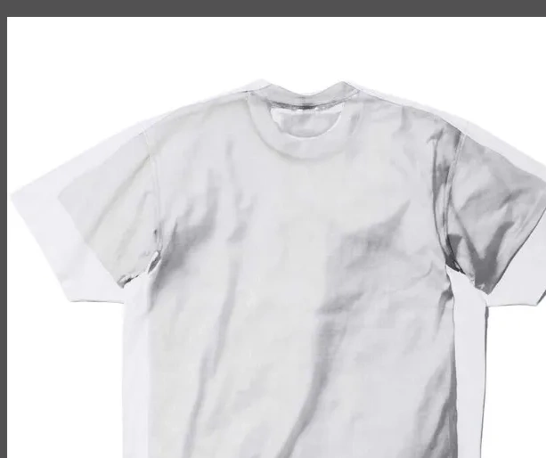 MM6 L sleeved M short BOX structure MAISON XL MARGIELA LOGO S two-piece genuine TEE 24SS white 0803